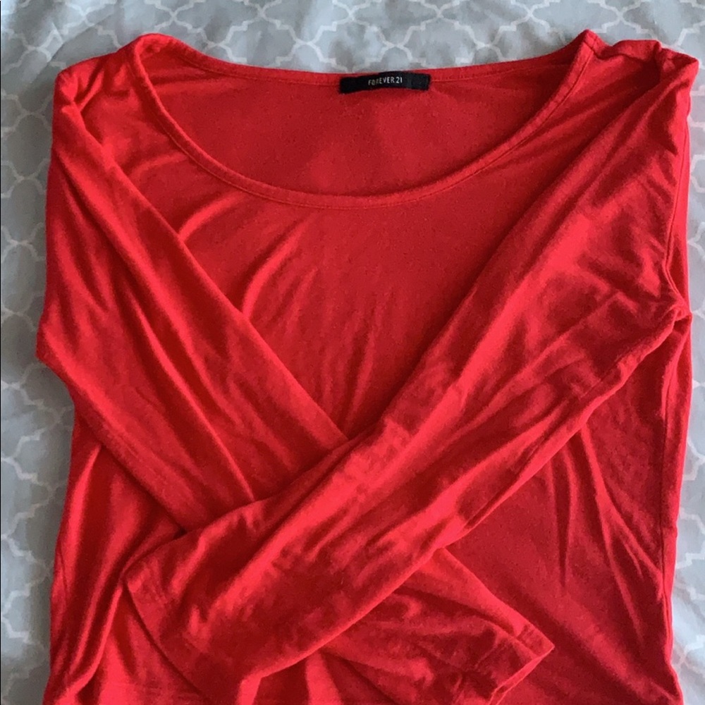 Forever 21 red crop top - Picture 3 of 3